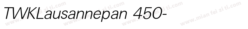 TWKLausannepan 450字体转换